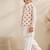Ikkat beige kurta set