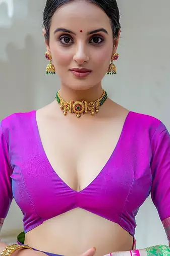 Floral Zari Banarasi Saree