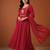 Women's Beautiful Embroidery Work Viscose Silk Fabric Flared Kurta Pant and Dupatta Set