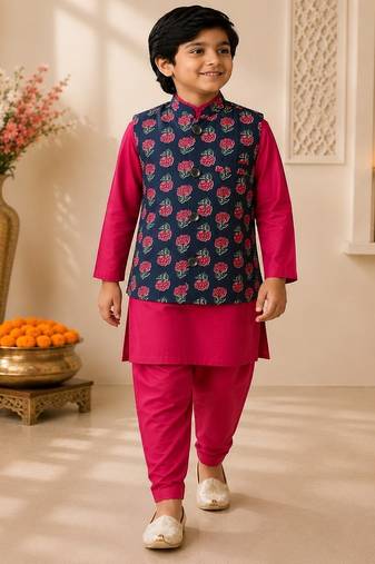 Navy kurta pyjama set