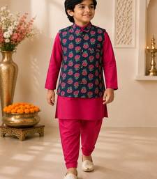 Navy kurta pyjama set