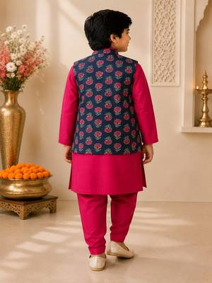 Navy kurta pyjama set 2
