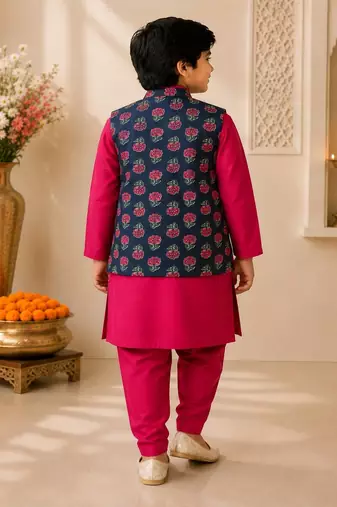 Navy kurta pyjama set