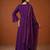 Embroidery Viscose Silk Fabric Flared Kurta Pant and Dupatta Set