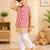 Peach pink kurta set