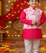 Magenta pink kurta set