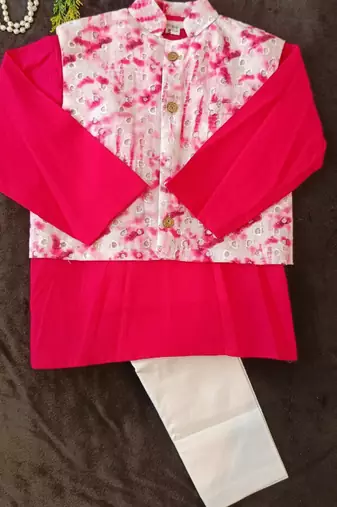 Magenta pink kurta set