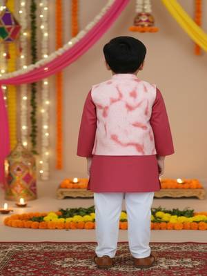 Peach rust kurta set 2