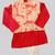 Peach rust kurta set