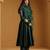Emerald green embroidered chanderi anarkali set
