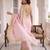 Pink kanjivaram silk blend embroidered saree with unstitched blouse