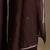 Coffee brown embroidered chanderi long kurti set
