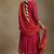 Pink embroidered chanderi anarkali set
