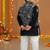 Black khadi kurta pyjama set