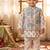 White grey blue kurta set
