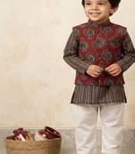 Block print kurta set