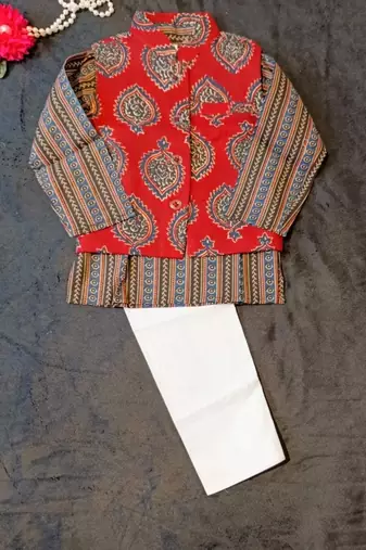 Block print kurta set