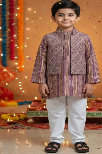 Onion pink ethnic set