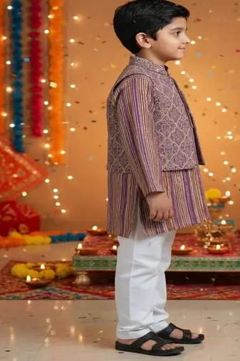 Onion pink ethnic set
