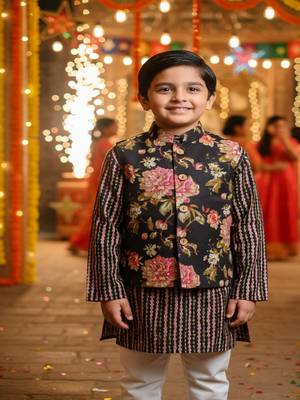 Black fulwari kurta set 1