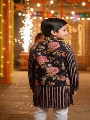 Black fulwari kurta set 2