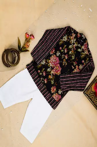 Black fulwari kurta set