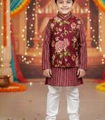 Mehroon fulwari kurta set