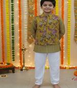 Mustard kurta pyjama set