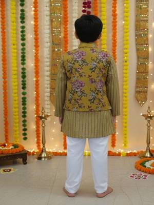 Mustard kurta pyjama set 2