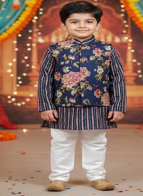 Blue fulwari kurta set 1