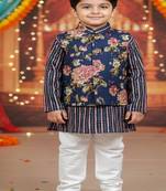 Blue fulwari kurta set