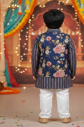 Blue fulwari kurta set