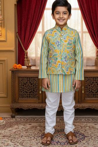 Pastel paisley kurta set