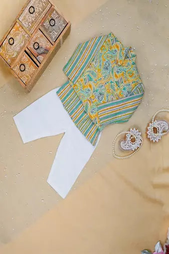 Pastel paisley kurta set