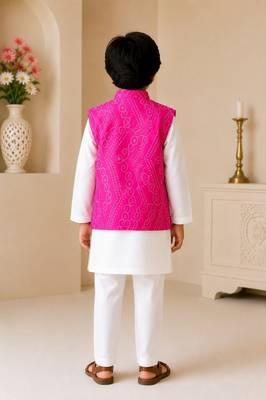 Baby pink bandhej set 2