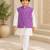 Lavender bandhej kurta set