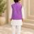 Lavender bandhej kurta set