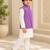 Lavender bandhej kurta set