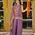 Purple smart and fendy satin graceful ethnic wear