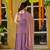 Purple smart and fendy satin graceful ethnic wear