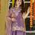 Purple smart and fendy satin graceful ethnic wear