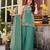 Sea green smart and fendy satin graceful ethnic wear