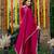 Pink smart and fendy satin graceful ethnic wear