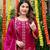 Pink smart and fendy satin graceful ethnic wear