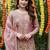 Pink smart and fendy satin graceful ethnic wear