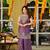 Purple smart and fendy satin graceful ethnic wear