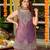Purple smart and fendy satin graceful ethnic wear