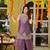 Purple smart and fendy satin graceful ethnic wear