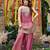 Pink smart and fendy satin graceful ethnic wear