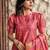 Pink smart and french crepe graceful ethnic wear